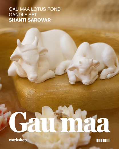 Shanti Sarovar (Gau Maa Lotus Pond Candle)