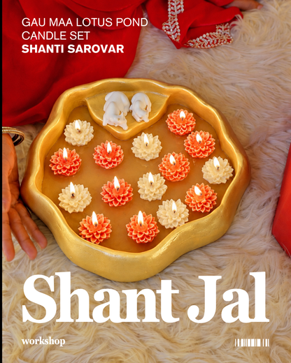 Shanti Sarovar (Gau Maa Lotus Pond Candle)