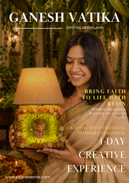 Ganesh Vatika - Crystal Resin Lamp DIY KIT