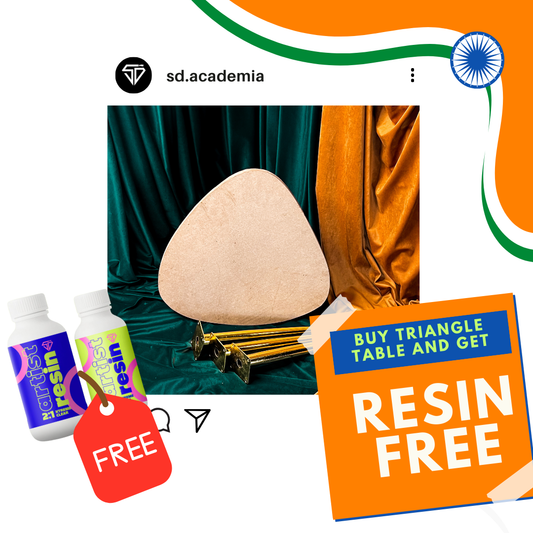 Triangle Table + 2:1 Resin Hardner- 300gm