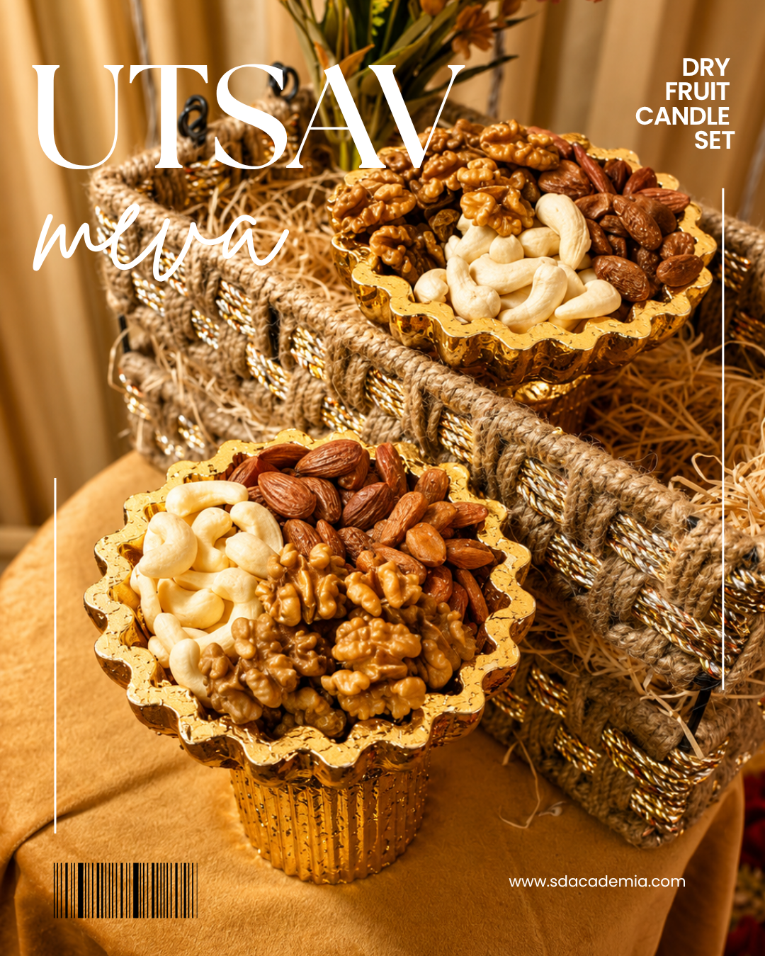 Utsav Meva (Dry Fruits Candle Set)