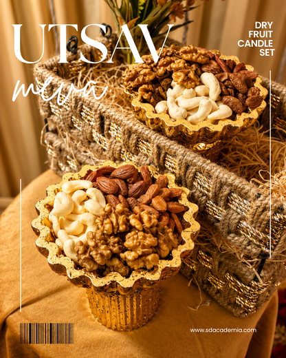 Utsav Meva (Dry Fruits Candle Set)