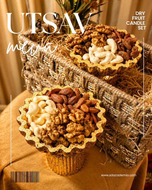 Utsav Meva (Dry Fruits Candle Set)