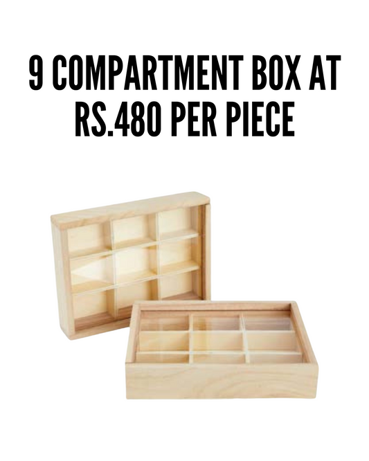 9 Compartment box- SET OF 5