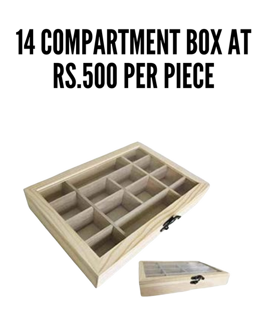 14 Compartment box- SET OF 5