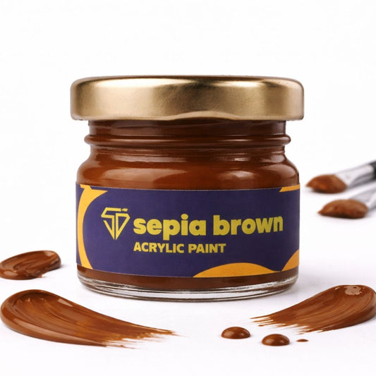 Sepia Brown Acrylic Paint