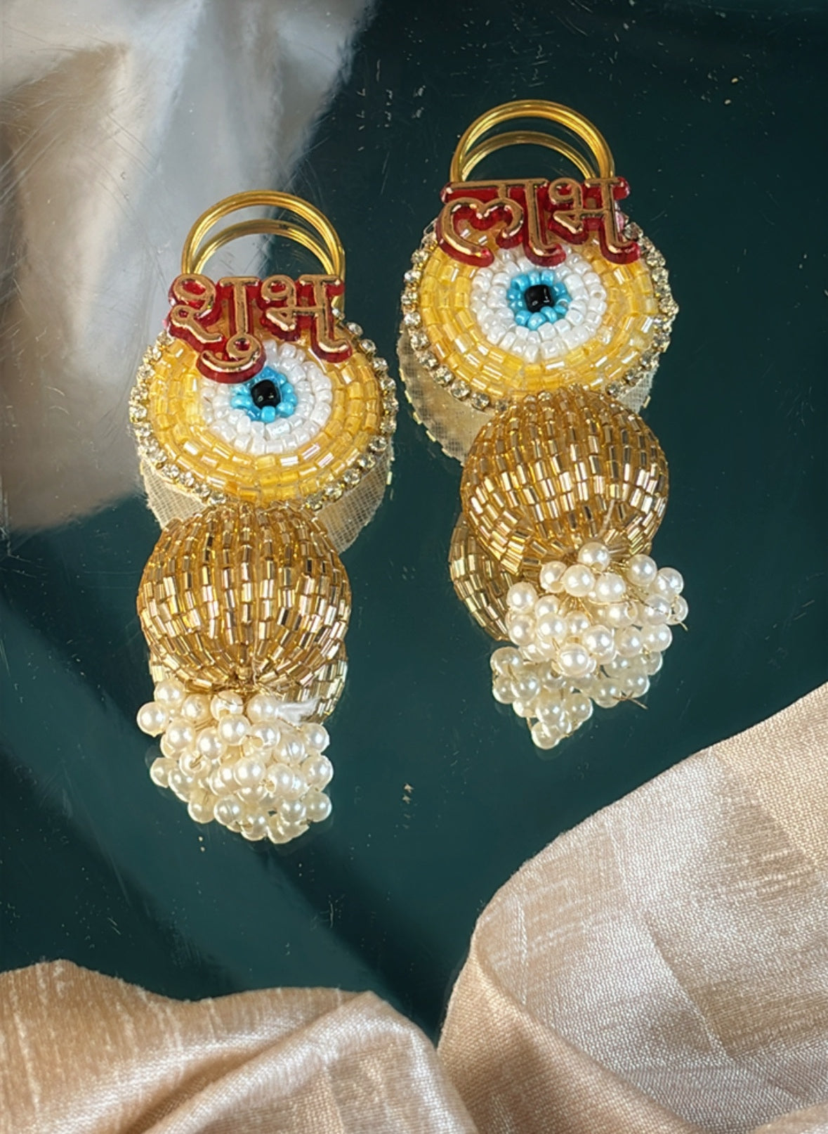 Evil Eye Shubh Labh Hangings - Set Of 10