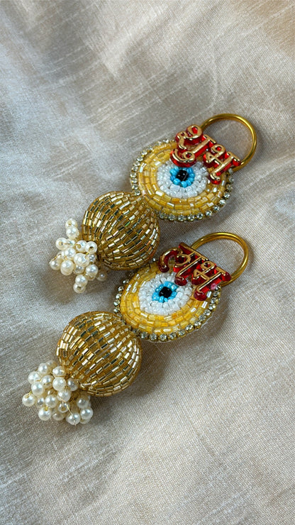 Evil Eye Shubh Labh Hangings - Set Of 10