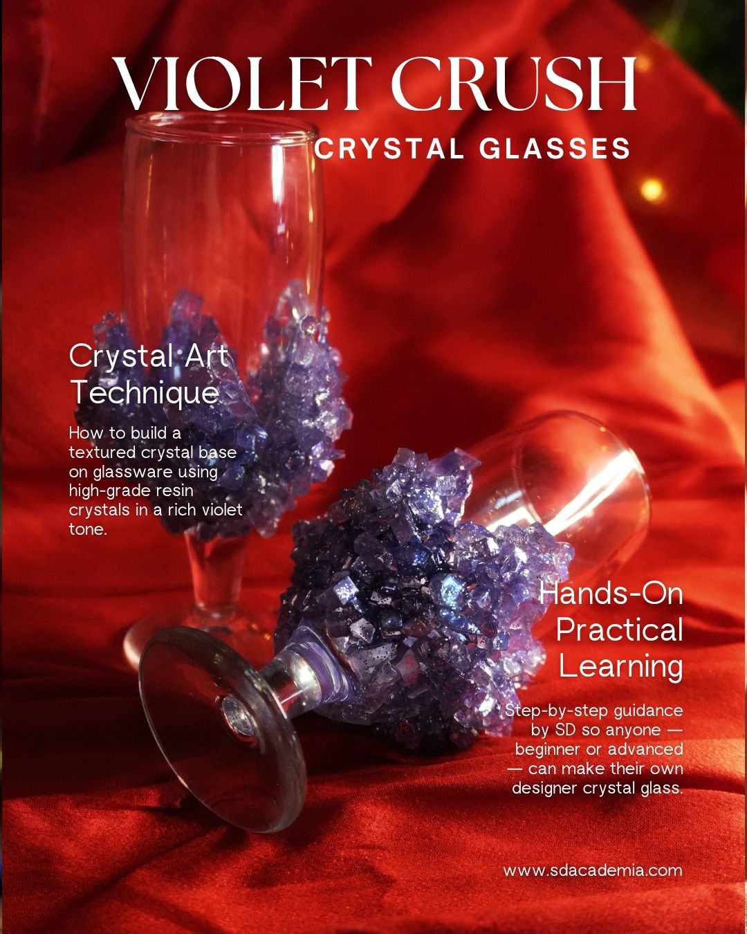 Violet Crush Crystal Glass Kit (Set of 4 Glasses)