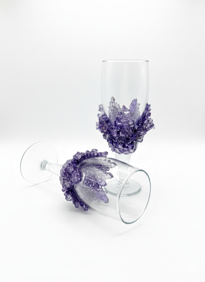 Violet Crush Crystal Glass Kit (Set of 4 Glasses)