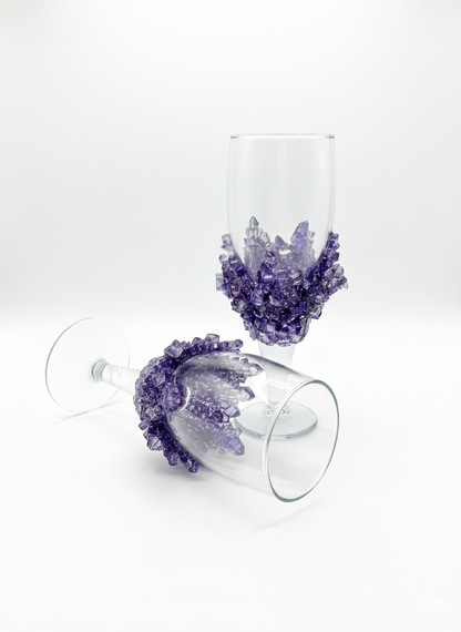Violet Crush Crystal Glass Kit (Set of 4 Glasses)