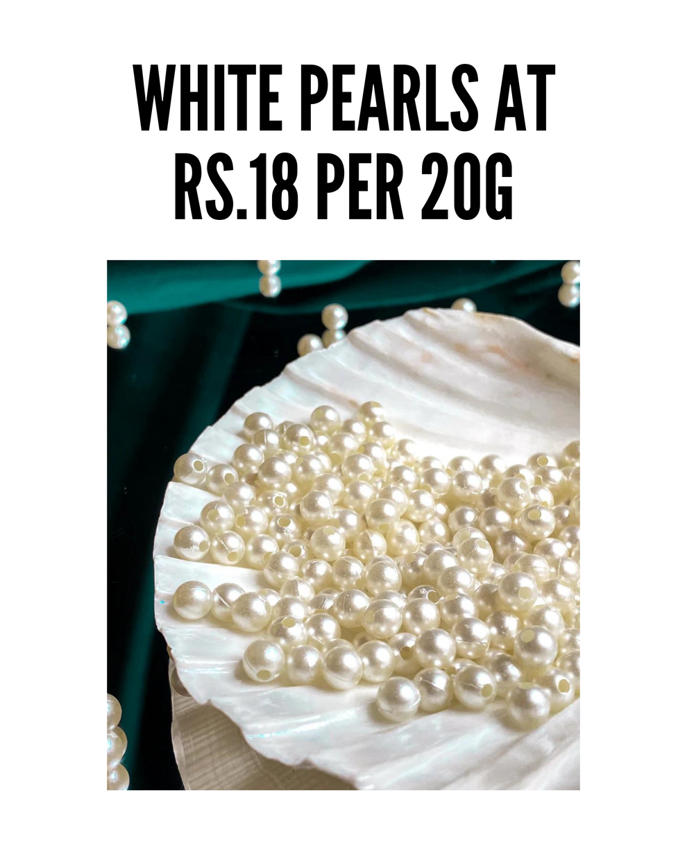 White Pearls (100gm) – SD Fine Arts