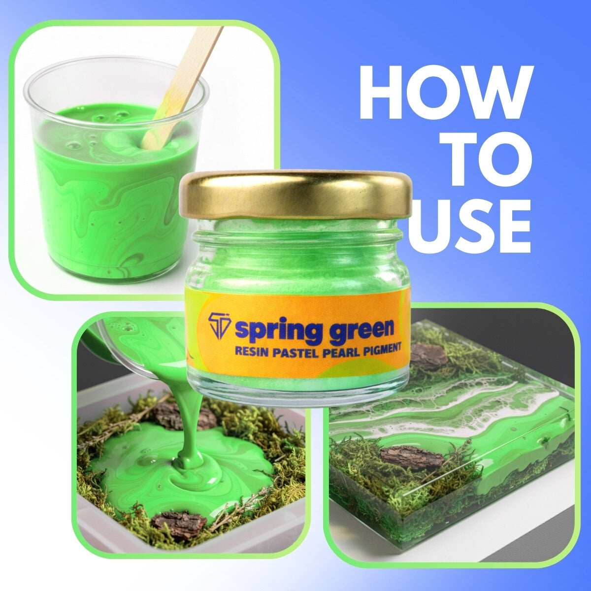 Spring Green Pastel Pearl Pigment