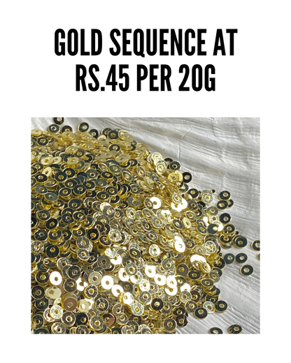 Gold Sequins (100gm)