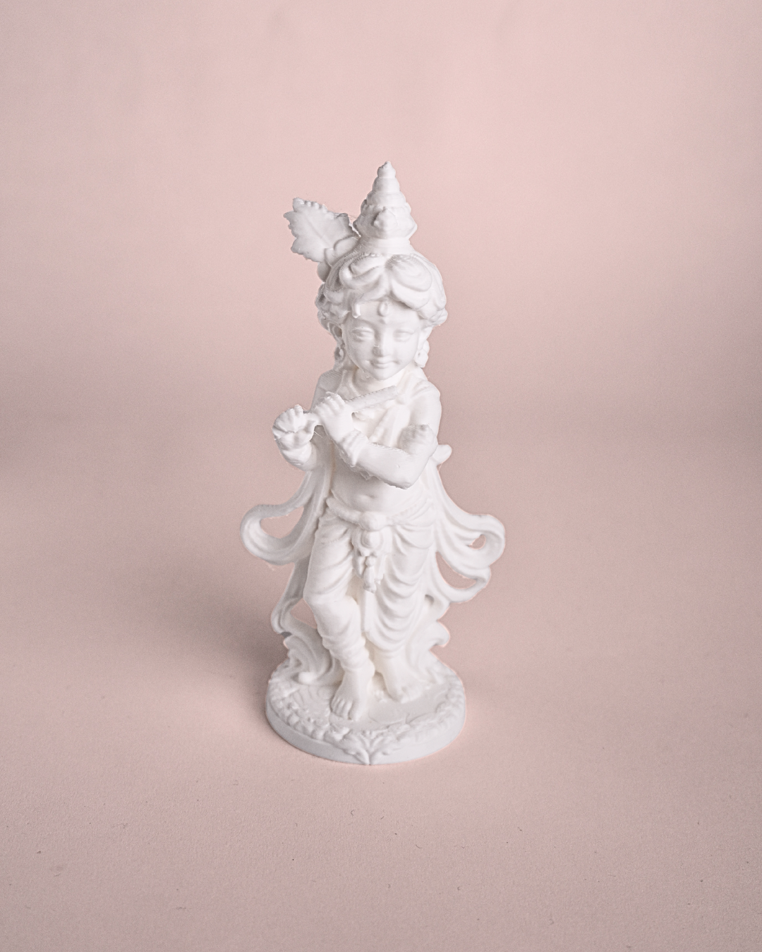 5-Inch 3D Printed Standing Lord Krishna Idol