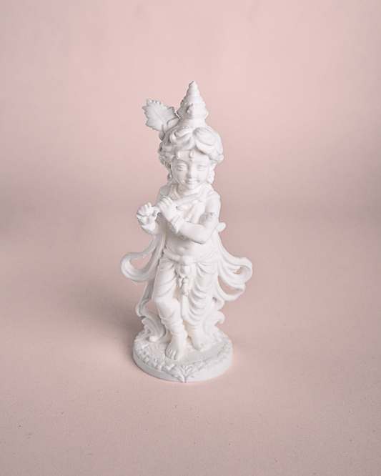 5-Inch 3D Printed Standing Lord Krishna Idol