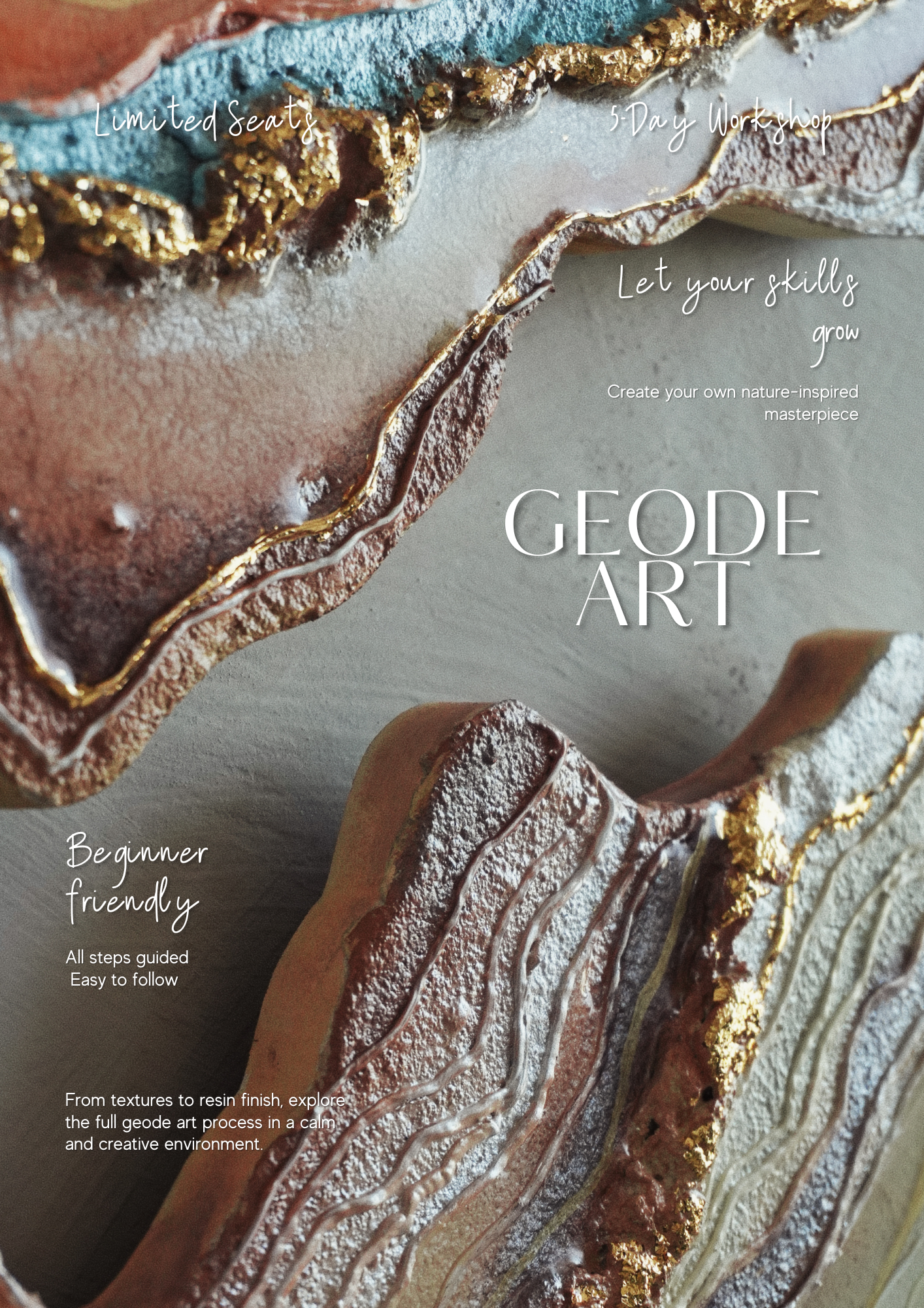 Sea Stone Resin Geode