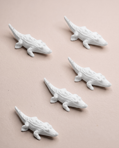 3D Printed Crocodile Figurine (Set Of 5)