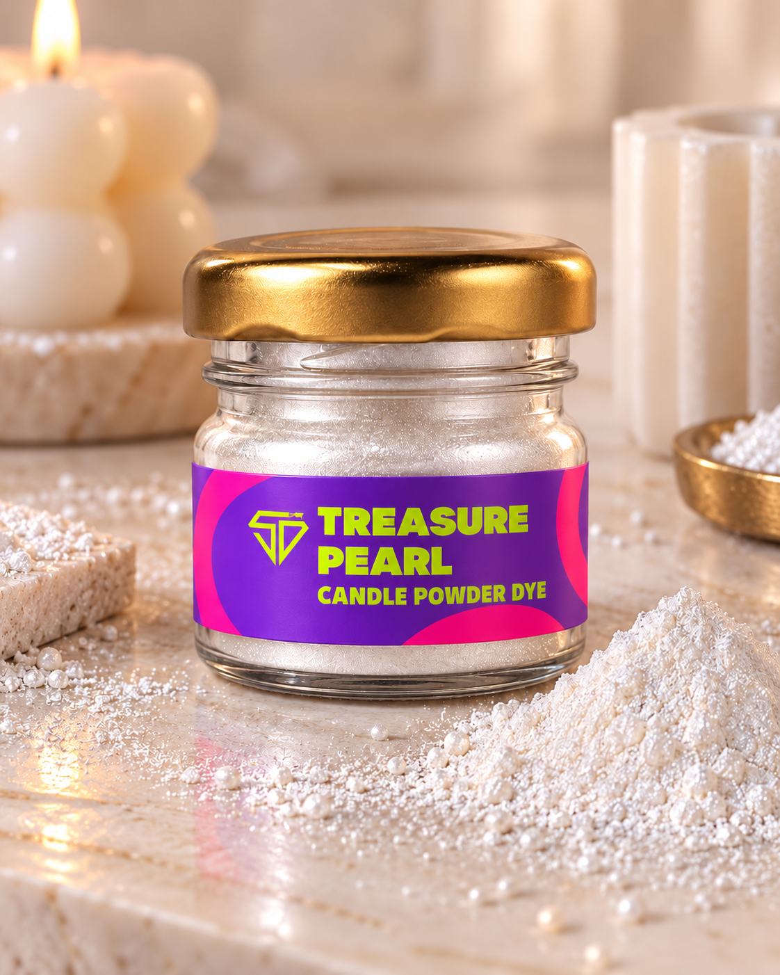 Treasure Pearl Candle Powder Dye - 10ml