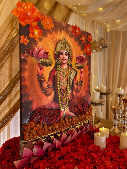 DIY LAXMI MAA MIX MEDIA CANVAS KIT