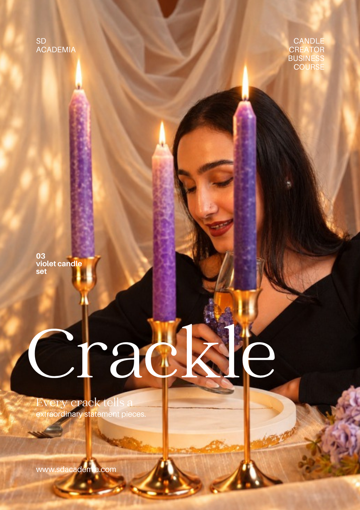 Crackle Elegance Candle DIY Kit