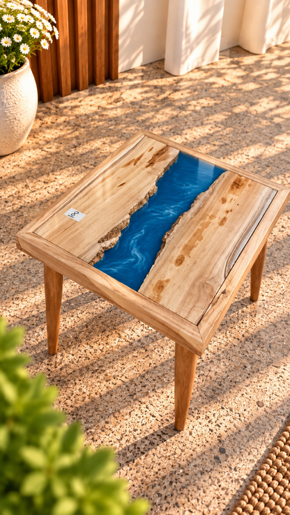 17x17" Wood River Table Base with Legs [Style 8]