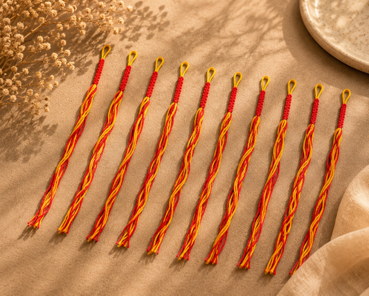 Red Yellow Thread Set (Pack of 10)