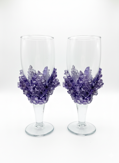 Violet Crush Crystal Glass Kit (Set of 4 Glasses)