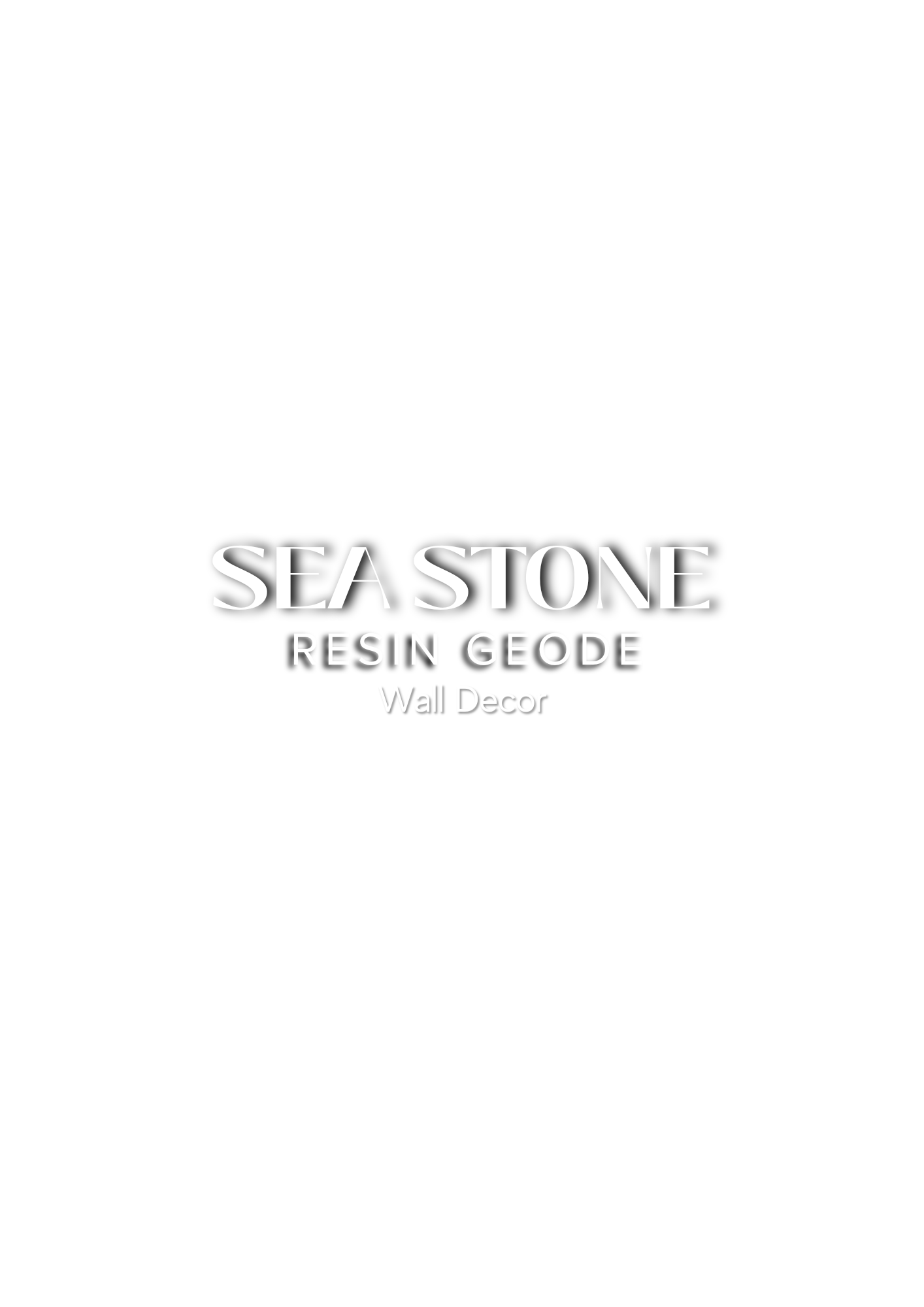 Sea Stone Resin Geode