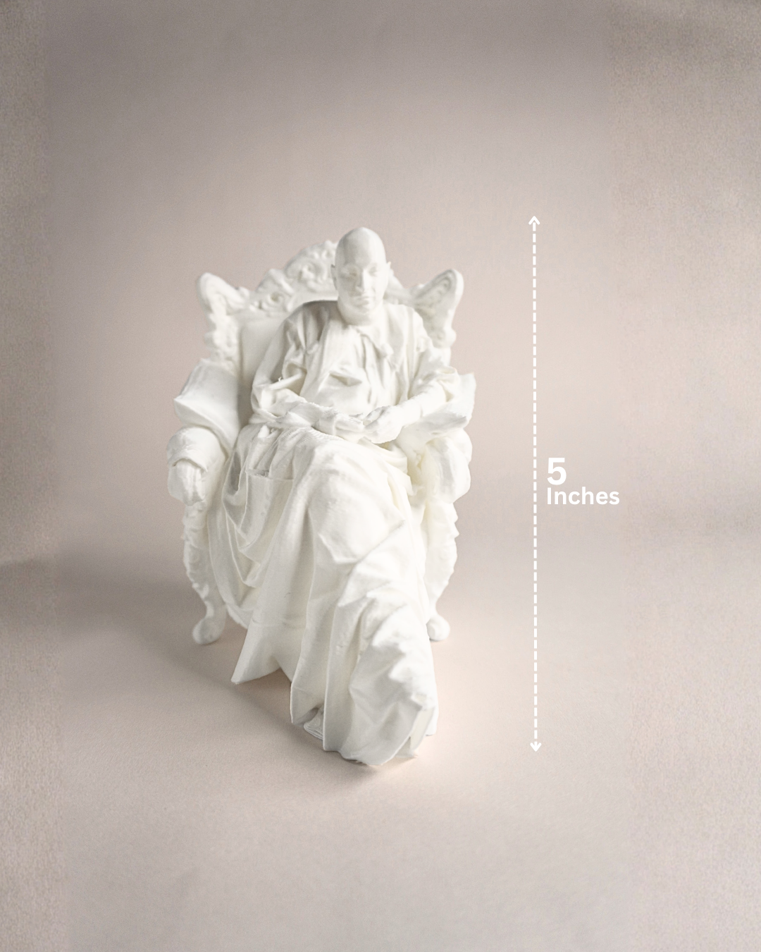 5-Inch 3D Printed Guruji Swaroop on Chair