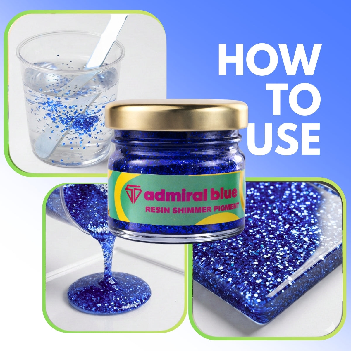 Admiral Blue Shimmer Pigment