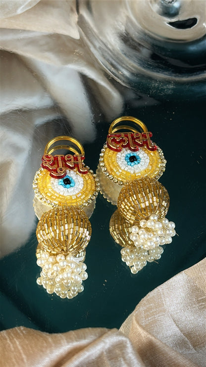 Evil Eye Shubh Labh Hangings - Set Of 10