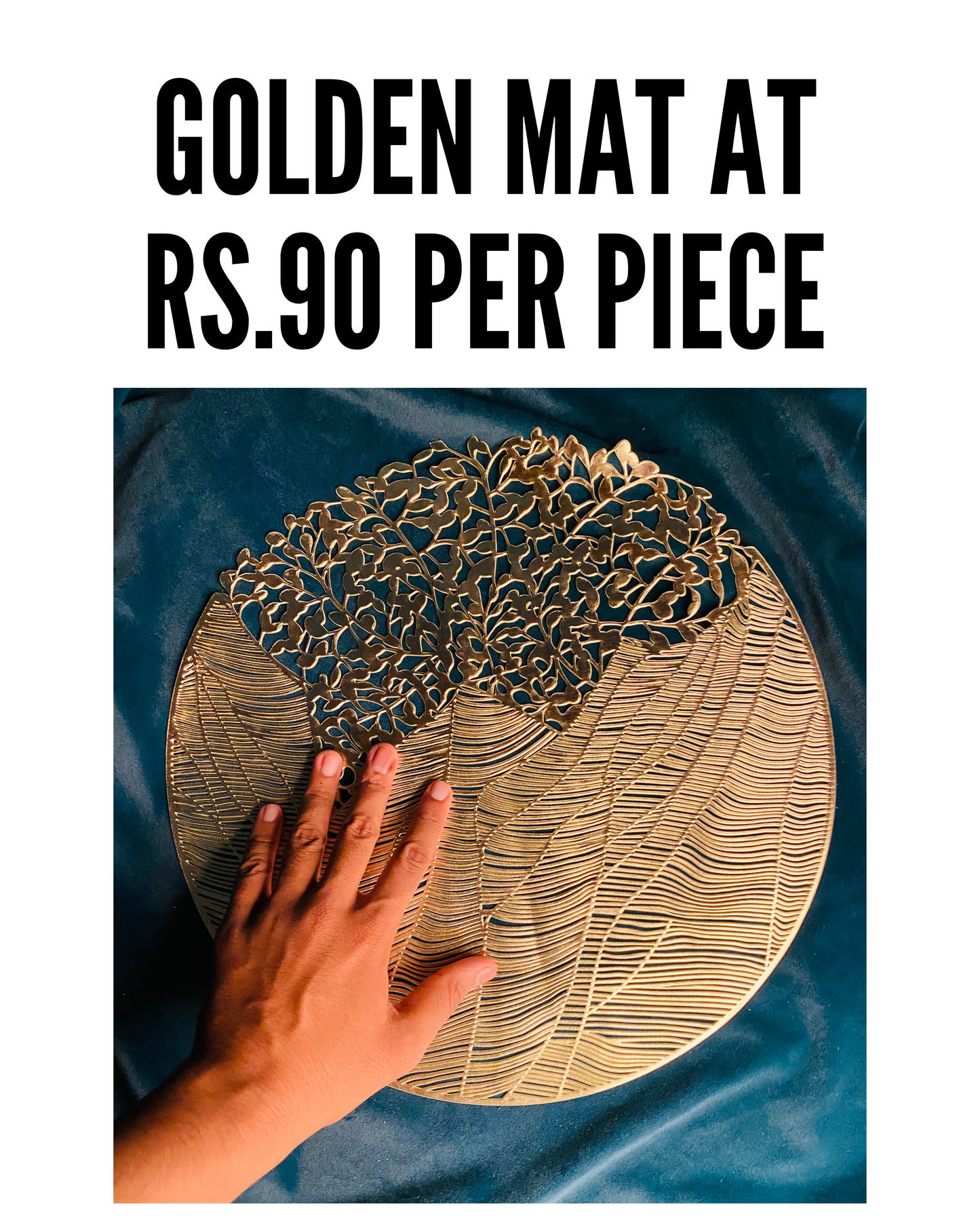 Golden Mat for Thali (PACK OF 5)