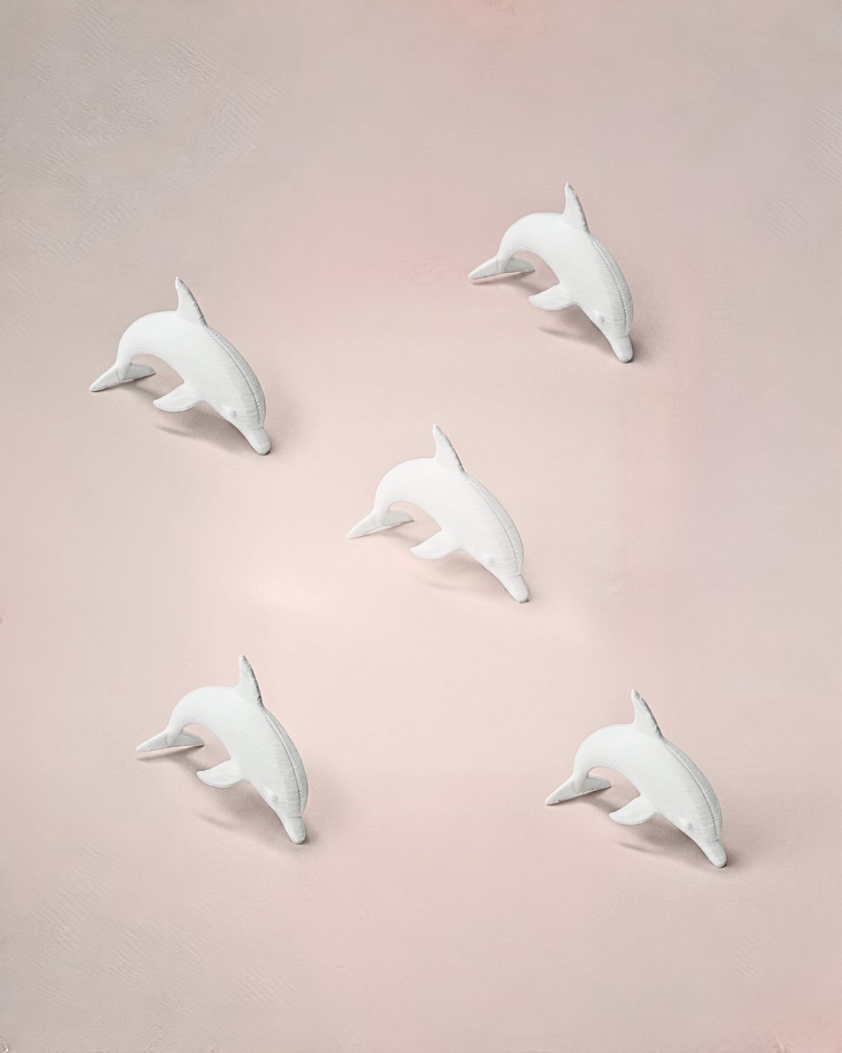 3D Printed Dolphin Miniature Figures (Set of 5)