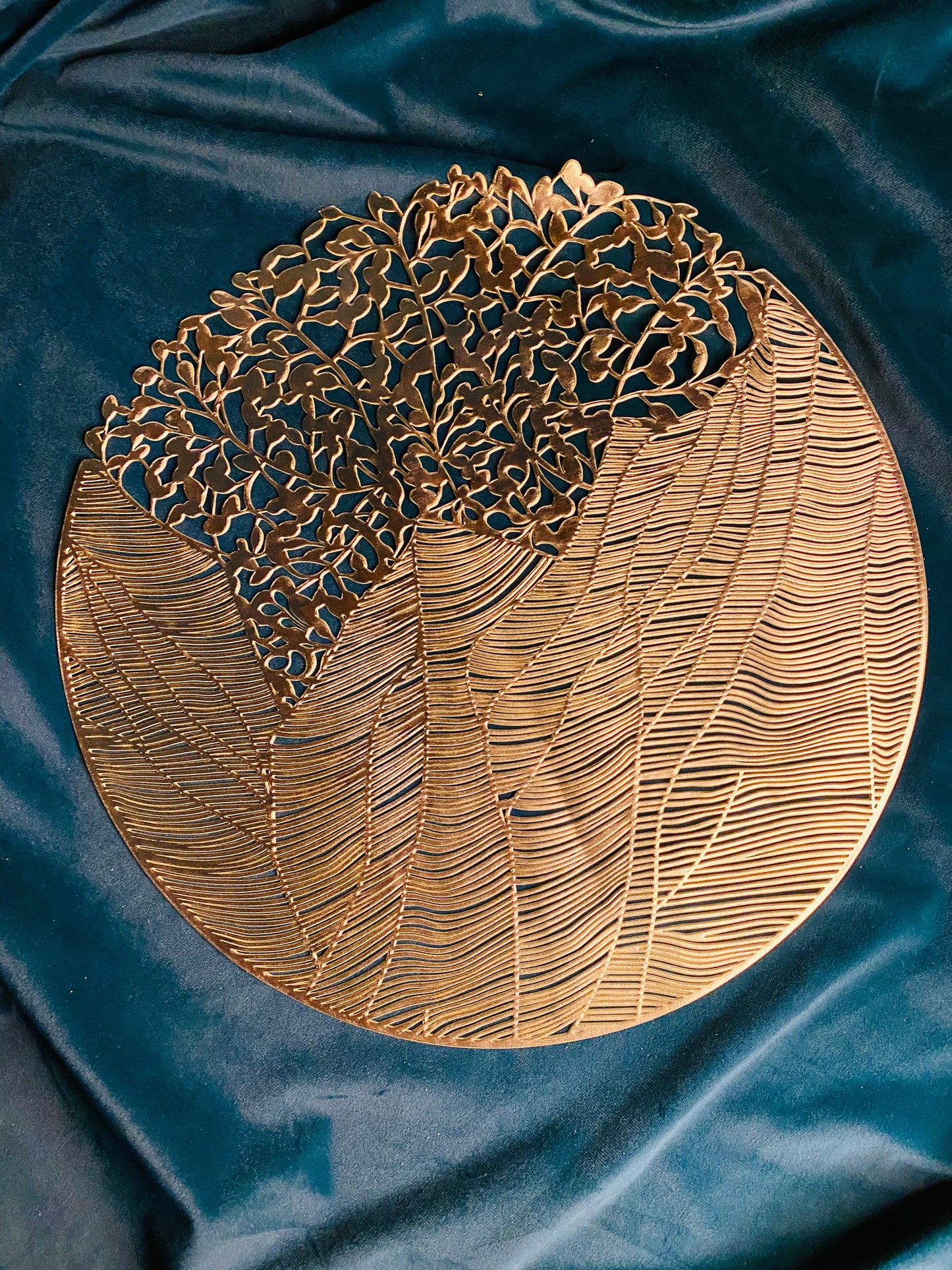Golden Mat for Thali