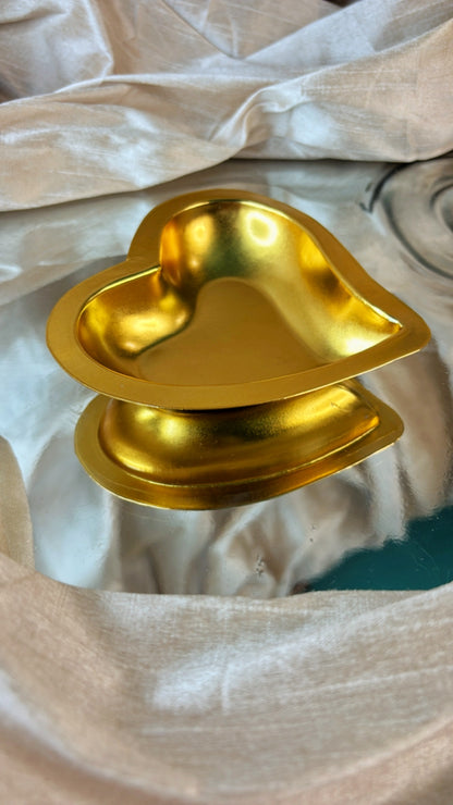 Heart - Gold plated Urli - Set Of 10
