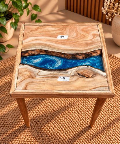 17x17" Wood River Table Base with Legs [Style 39]