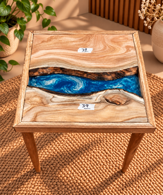 17x17" Wood River Table Base with Legs [Style 39]
