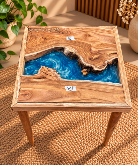 17x17" Wood River Table Base with Legs [Style 37]