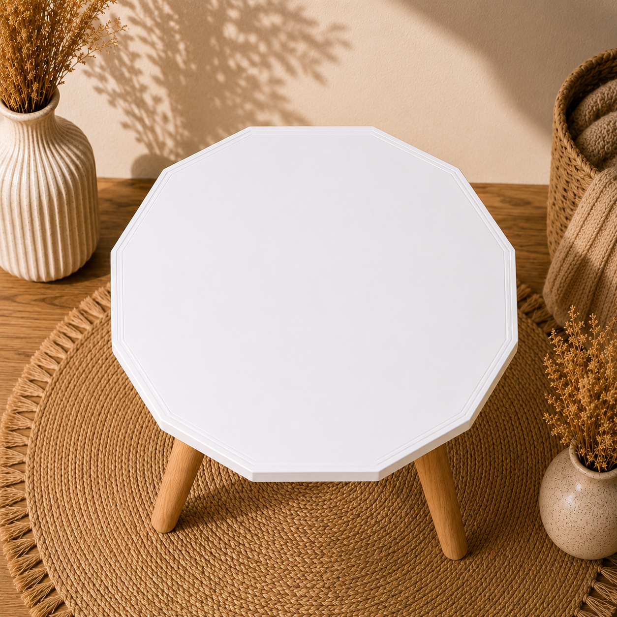 12-Sided Acrylic MDF Table