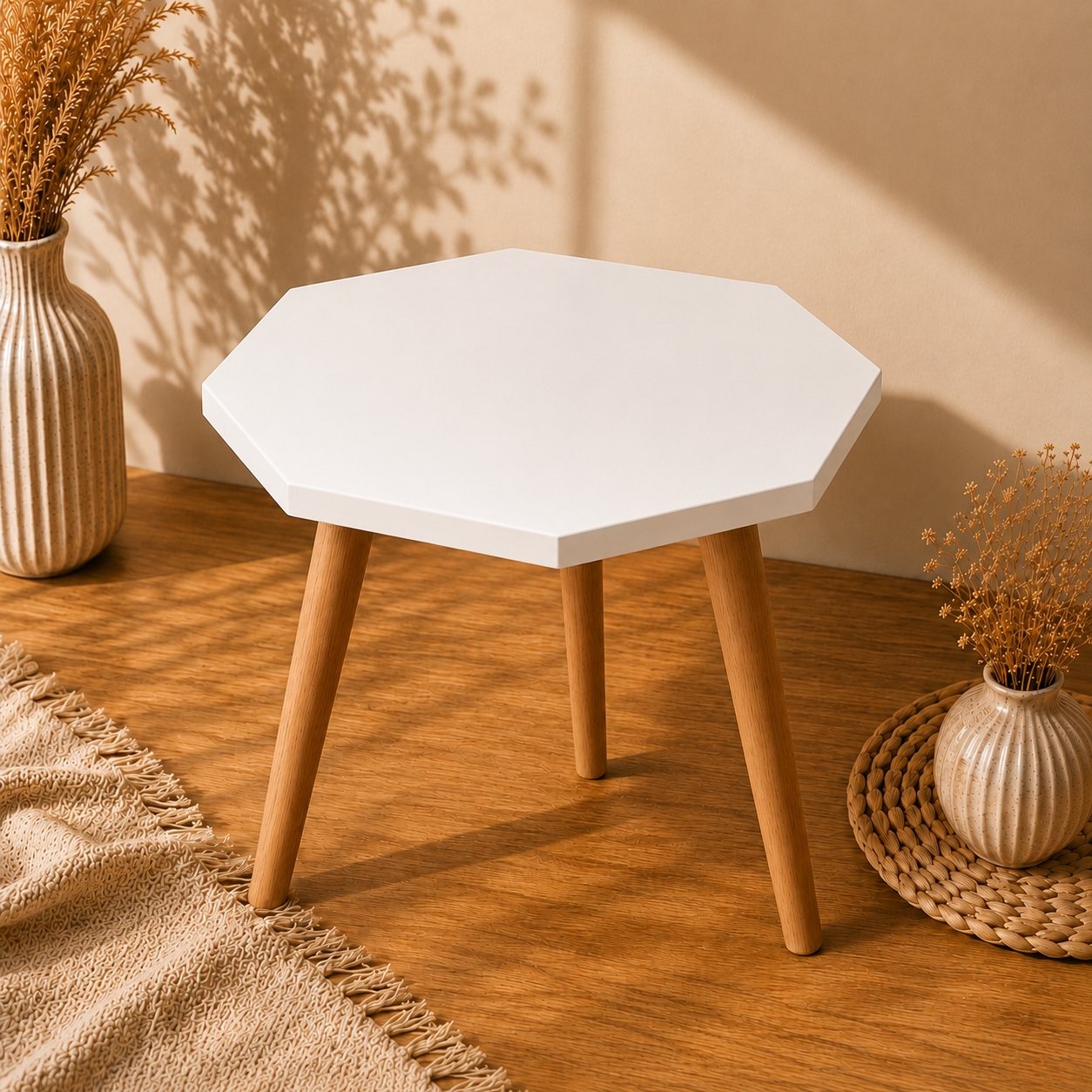 Octagon Acrylic MDF Table