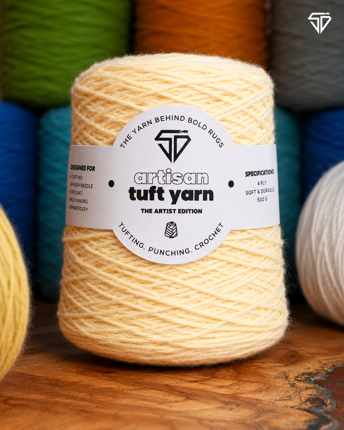 Ivory Cream– 4 Ply Yarn