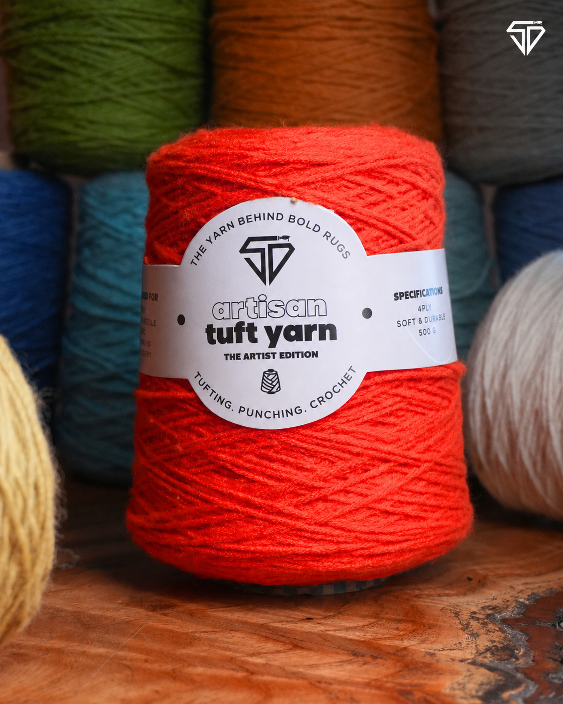 Sunset Orange – 4 Ply Yarn