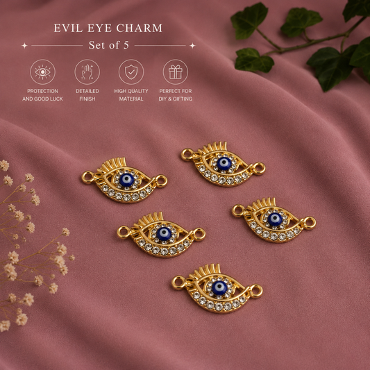 Gold Eye Charm (Set of 5)