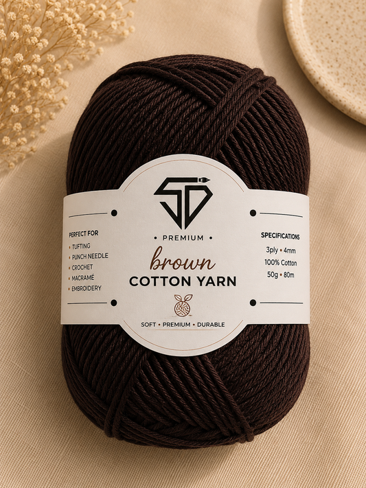 Brown Cotton Yarn Ball