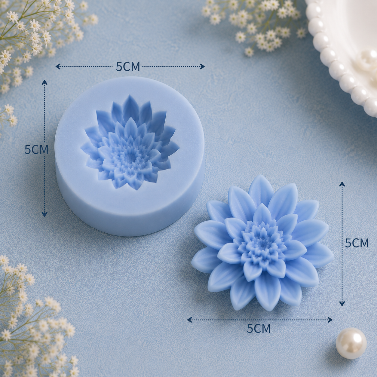 Blooming Lotus Flower Silicone Mould