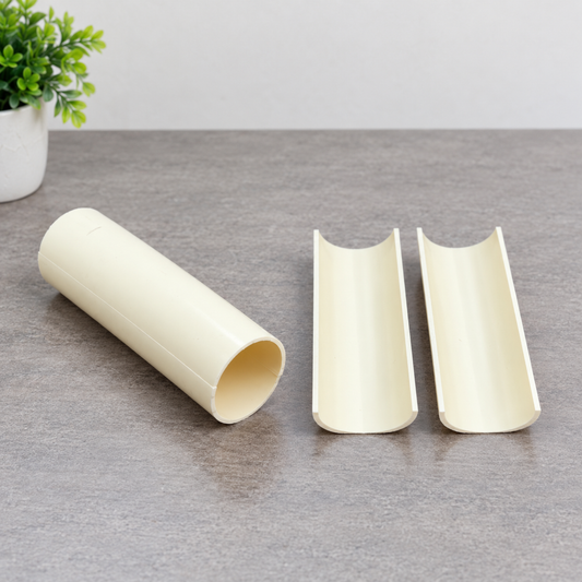 Split-Half PVC Pipe (12cm)