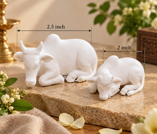 Miniature 3D Printed Cow & Calf Set