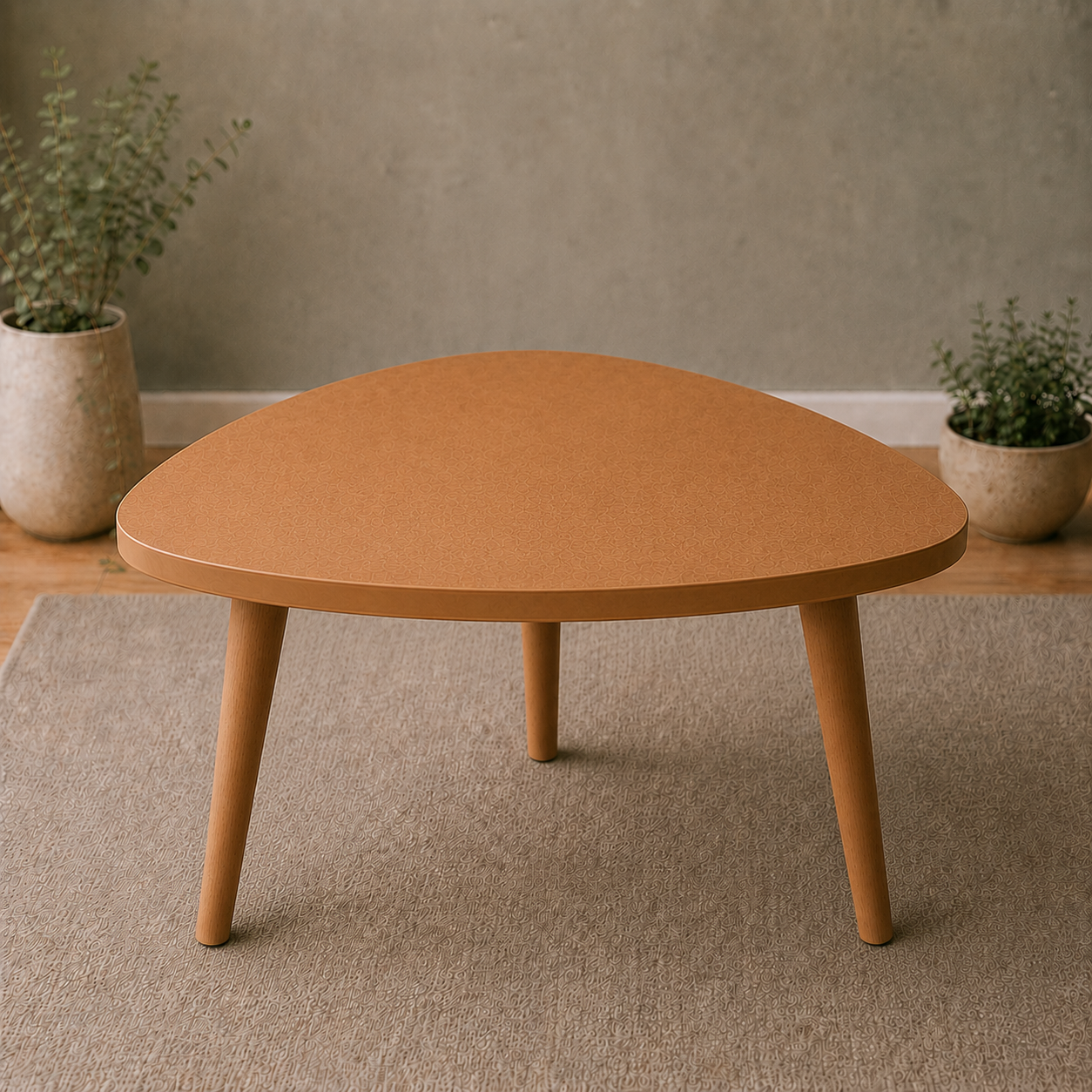 Rounded Triangle MDF Table