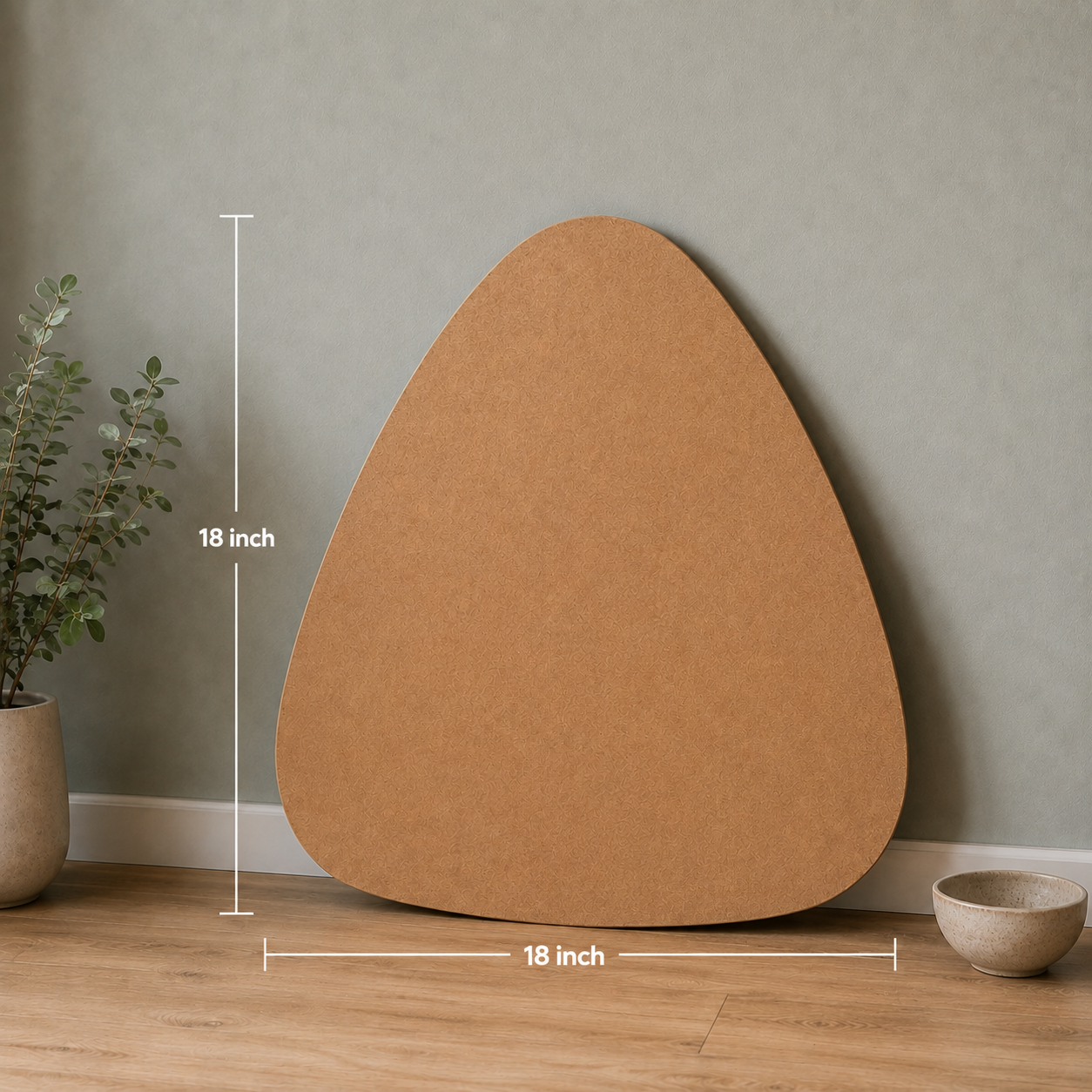 Rounded Triangle MDF Table